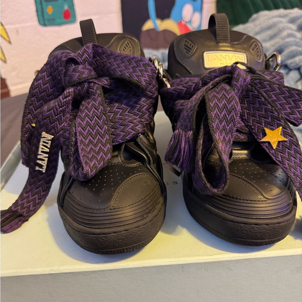 Lanvin Sneakers in Black and Purple
